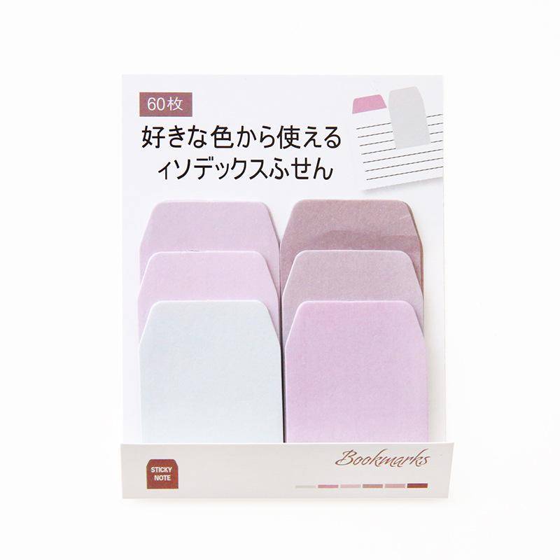 60 Blatt Aquarell-Farbverlauf, japanische Haftnotizen, Notizblock, Büroplaner, Aufkleber, Papier, Schreibwaren, Schulbedarf violett von Joom DACH