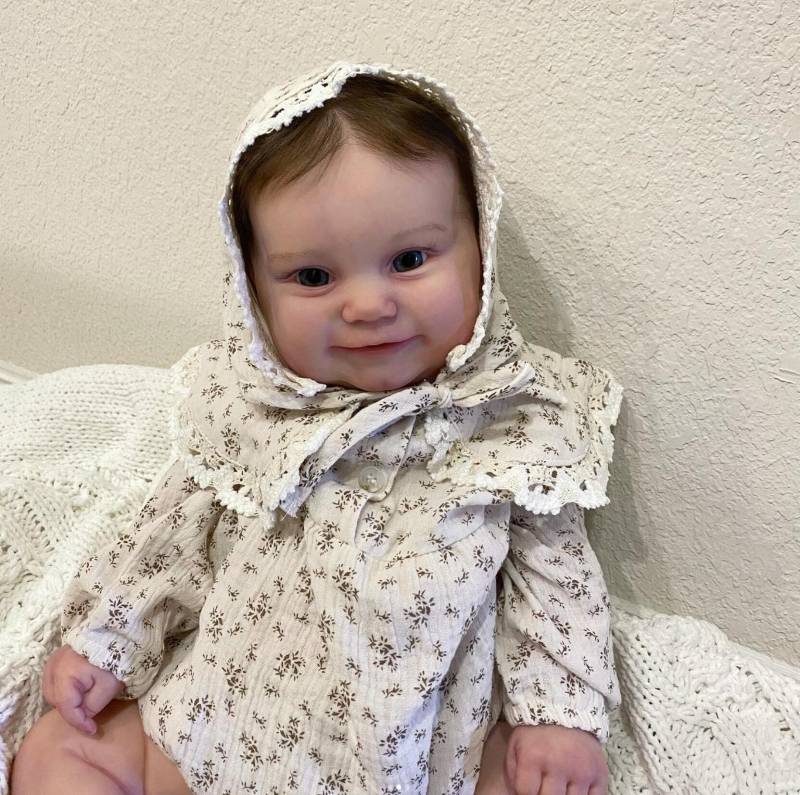 60 CM 24 Zoll Reborn Baby Puppe Stoff Körper 3D Farbe Haut Mit Vene Silikon Für Mädchen Prinzessin Kleinkind Bebe künstler Sammlung same as picture von Joom DACH