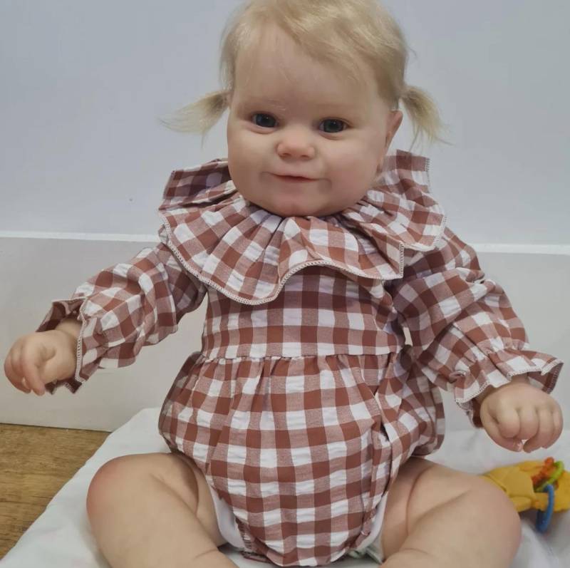 60 CM Reborn Baby Beliebte Maddie Tuch Körper Puppe Silikon Spielzeug Für Mädchen 3D Farbe Haut Mit Vene Prinzessin Kleinkind bebe same as picture von Joom DACH