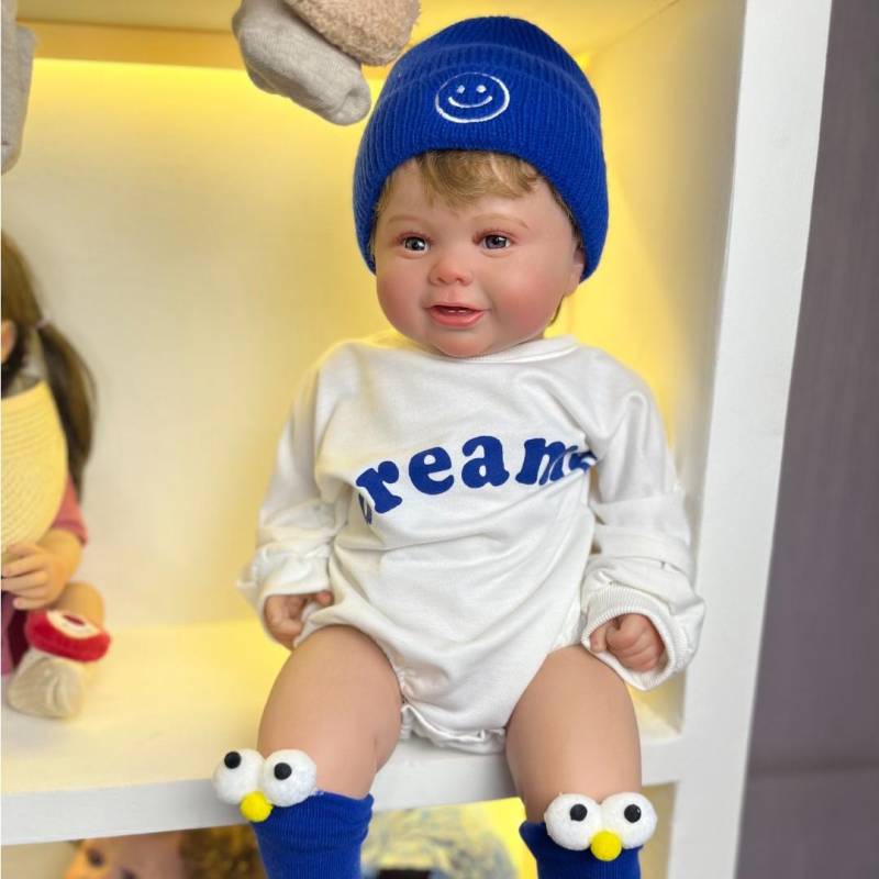 60 CM Reborn Baby Doll 3D Farbe Haut mit Ader Weiches Silikon für Kinder Kleinkind Bebe Artist Collection Weihnachtsgeschenk von Joom DACH