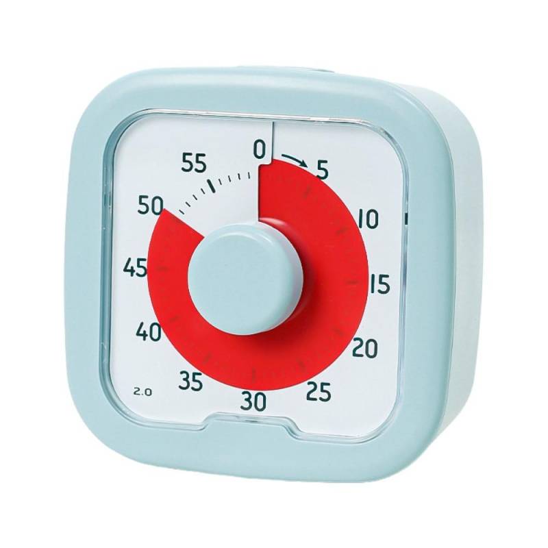 60-Minuten-Tischtimer, geräuscharmer Betrieb, Klassenzimmer-Timer, multifunktionaler visueller Timer für Kinder blau von Joom DACH