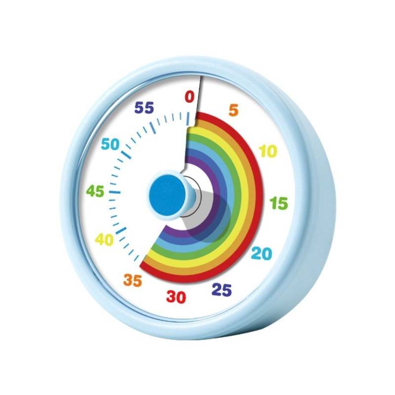 60 Minuten visueller Timer rund/quadratisch Küchentimer Countdown Wecker Kinder Kinder Erinnerung Round-Blue von Joom DACH