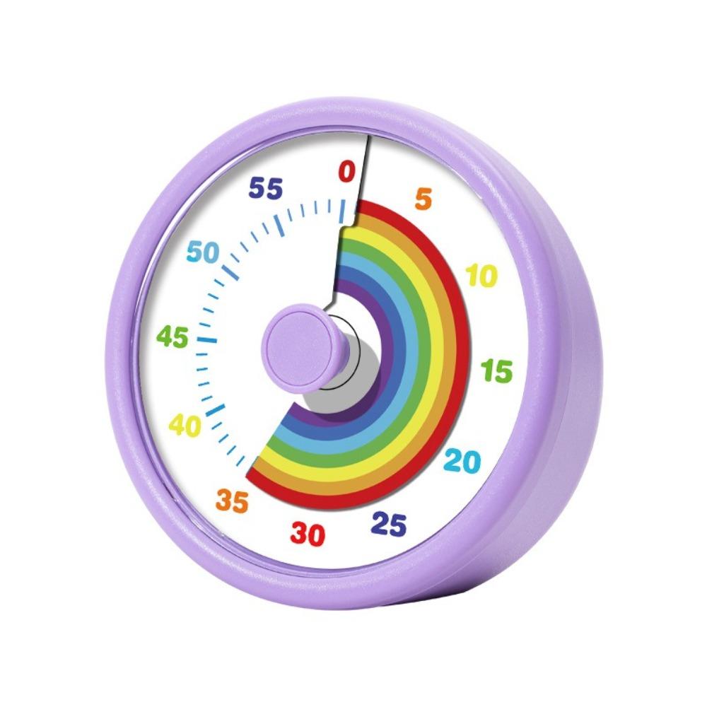 60 Minuten visueller Timer rund/quadratisch Küchentimer Countdown Wecker Kinder Kinder Erinnerung Round-Purple von Joom DACH