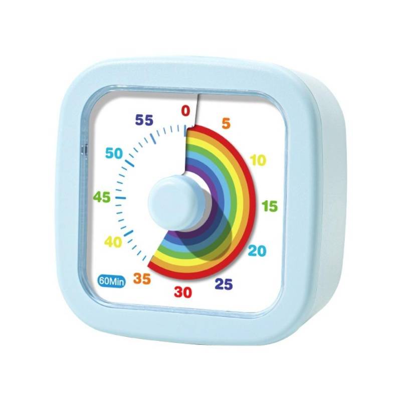60 Minuten visueller Timer rund/quadratisch Küchentimer Countdown Wecker Kinder Kinder Erinnerung Square-Blue von Joom DACH