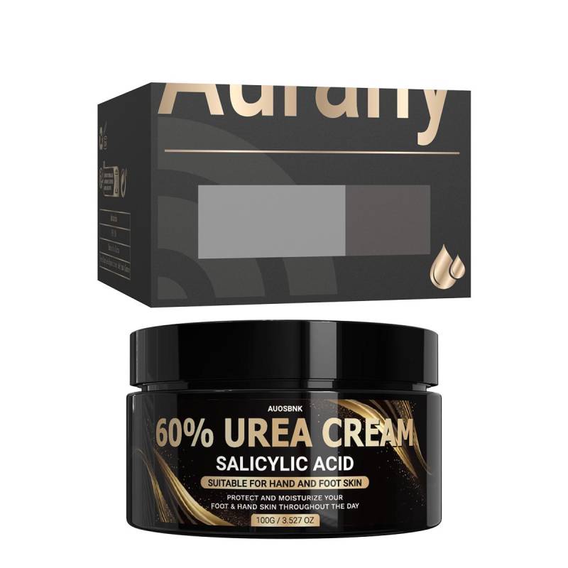 60% Urea-Creme, Urea-Fuß- und Handcreme, Zieht schnell ein, Nicht fettend, Sicher für empfindliche Haut, Feuchtigkeitscreme für extrem trockene Haut, Weihnachtsgeschenk-100G von Joom DACH