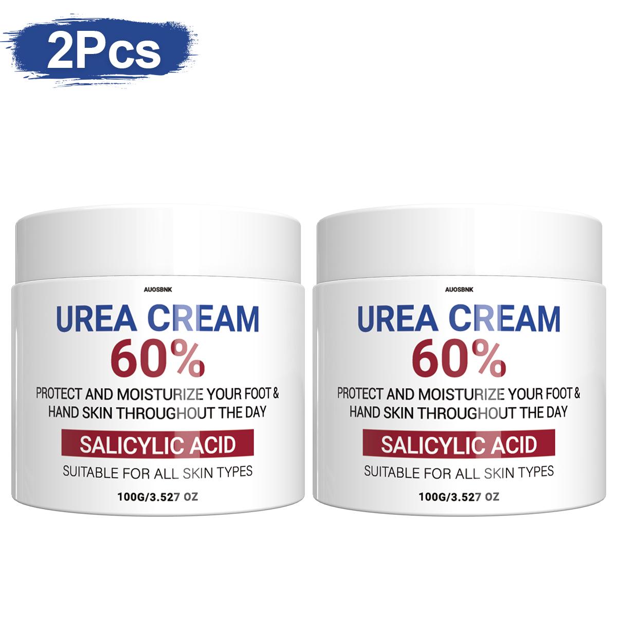 60% Urea-Creme, Urea-Fuß- und Handcreme, Zieht schnell ein, Nicht fettend, Sicher für empfindliche Haut, Urea-Feuchtigkeitscreme für extrem trockene Haut-100G von Joom DACH
