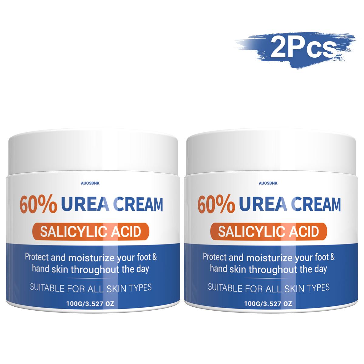 60% Urea-Creme, Urea-Fuß- und Handcreme, Zieht schnell ein, Nicht fettend, Sicher für empfindliche Haut, Feuchtigkeitscreme für extrem trockene Haut, Weihnachtsgeschenk-100G von Joom DACH