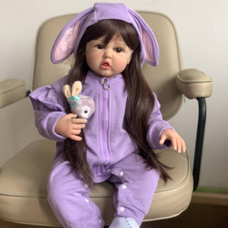 60 cm Weiches Silikonspielzeug Reborn Baby Doll Prinzessin Kleinkind Lebendig Wie Echte Bebe Kind Geburtstagsgeschenk von Joom DACH