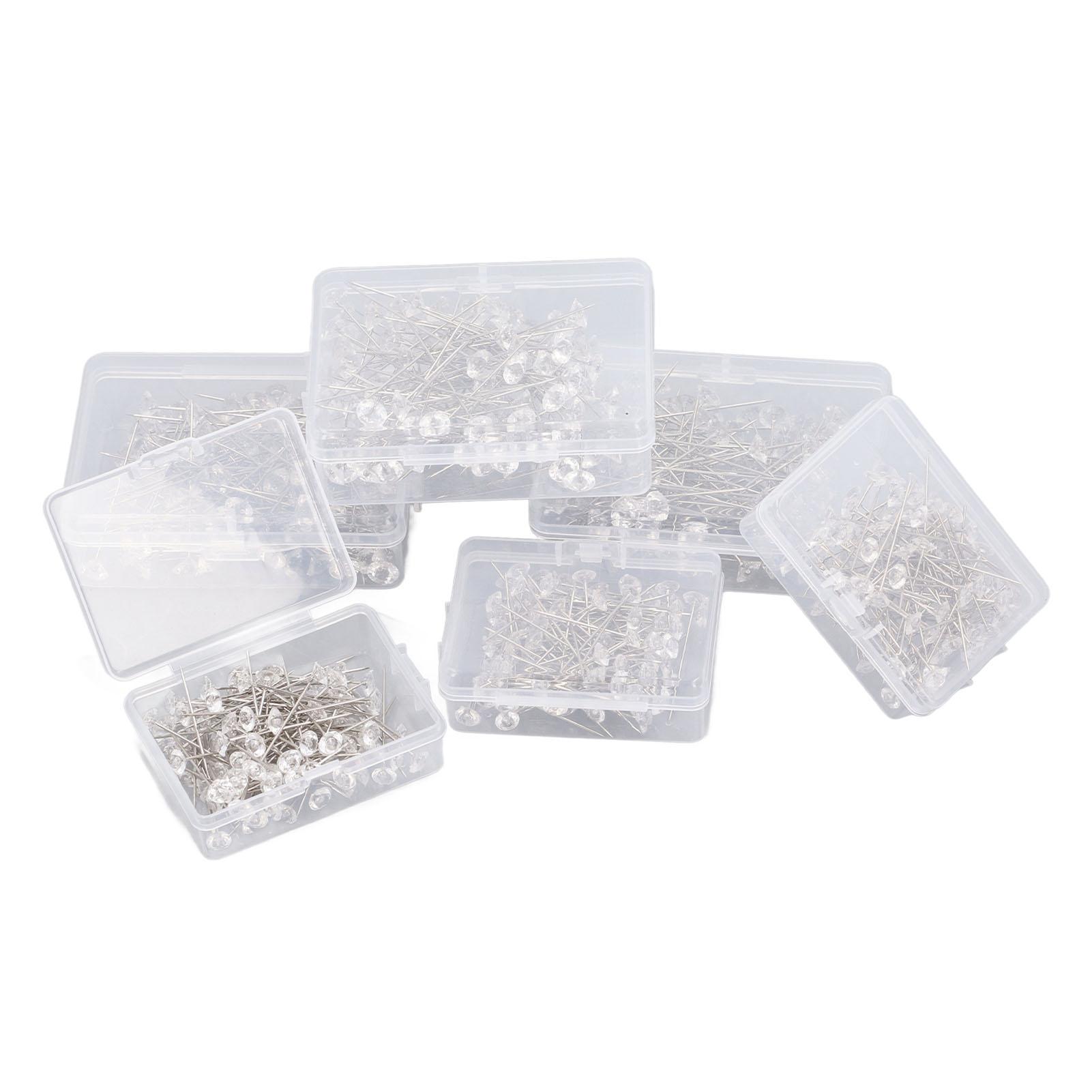 600 Stück Nähnadeln 2 Zoll 1,5 Zoll Lang Stark Edelstahl Plastikkopf Langlebige Gerade Nadeln für von Joom DACH