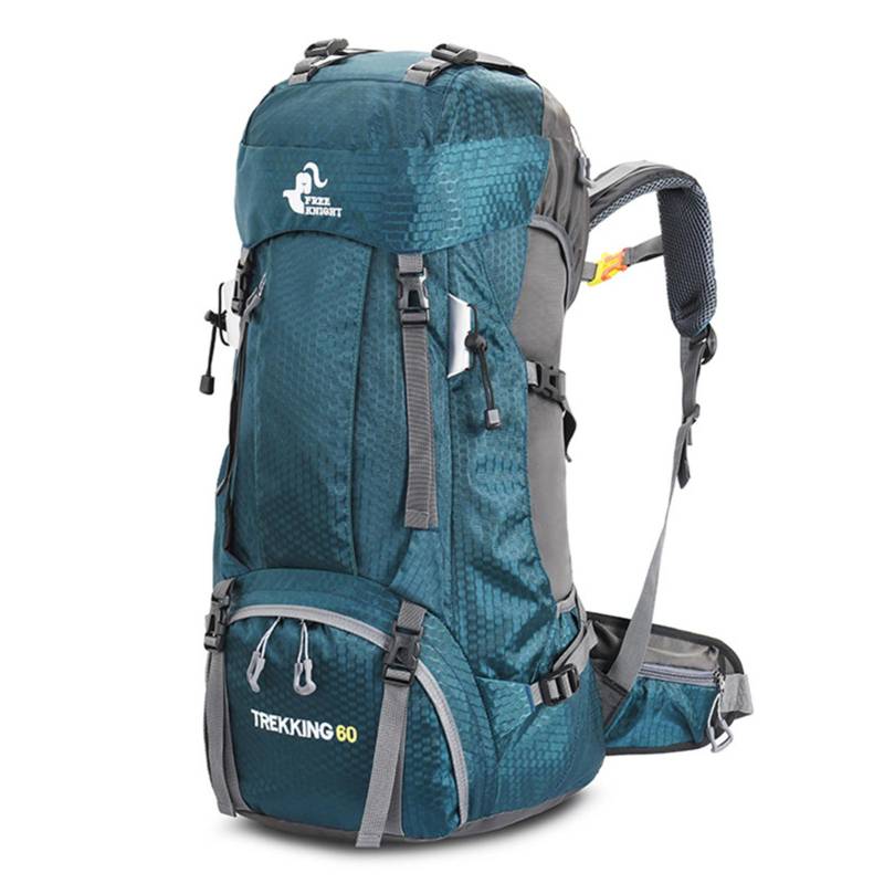 60L Wanderrucksack Wasserabweisender Kletter-Camping-Rucksack Reise-Tagesrucksack mit Regenschutz kobaltblau von Joom DACH