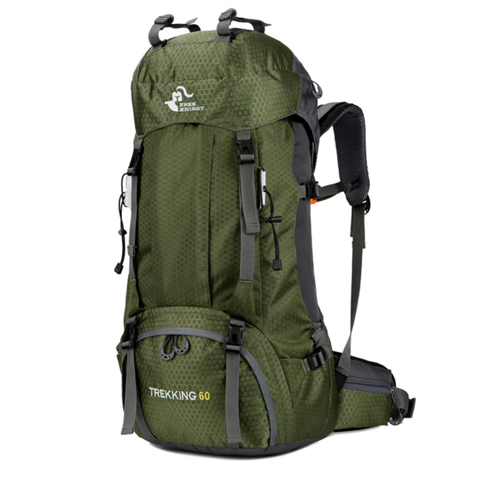60L Wanderrucksack Wasserabweisender Kletter-Camping-Rucksack Reise-Tagesrucksack mit Regenschutz armee grüne 60L Wanderrucksack Wasserabweisender Kletter-Camping-Rucksack Reise-Tagesrucksack mit Regenschutz armee grüne von Joom DACH