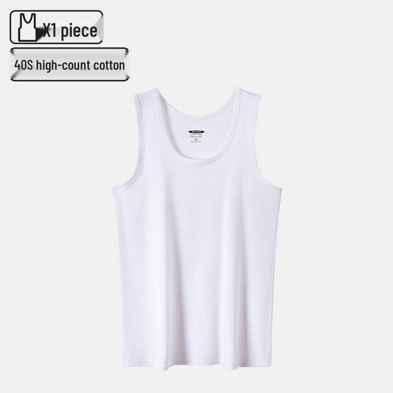 60er-Pack Herren Modal Ärmelloses Sommer-Unterhemd: Fitness Tanktop Basisschicht XL (115~140 lbs) von Joom DACH