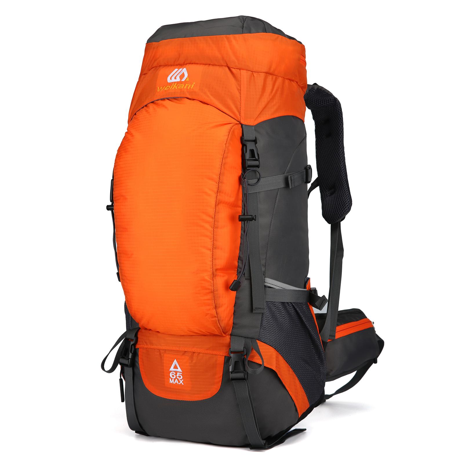 65L wasserabweisender Wanderrucksack mit Regenschutz, Outdoor-Sport-Reise-Tagesrucksack für Camping von Joom DACH
