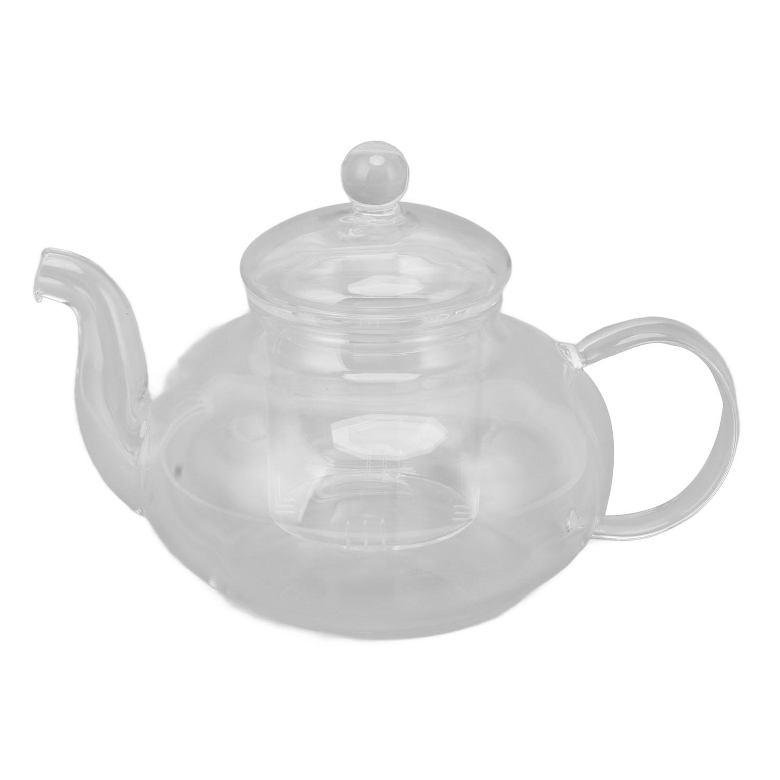 680ml Glas-Teekanne mit Filter Hitzebeständig Transparenter Teekessel für Blatt- und Blütenaufguss L von Joom DACH