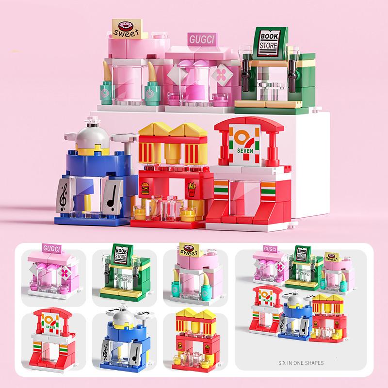 6IN1 Polizeiauto Feuerlöschboot DIY Hubschrauber Dinosaurier Modell Bausteine Stadt SWAT Fahrzeug Ziegel Spielzeug für Kinder Geschenk Street View-137Pcs von Joom DACH