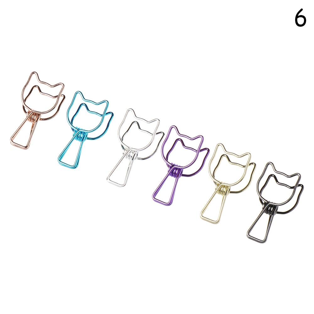 6PCS Höhlte Heraus Binder Clip Lange Schwanz Clips Büro Hand Buch Ordner Papier Organizer Schreibwaren Fisch Clip 6 von Joom DACH