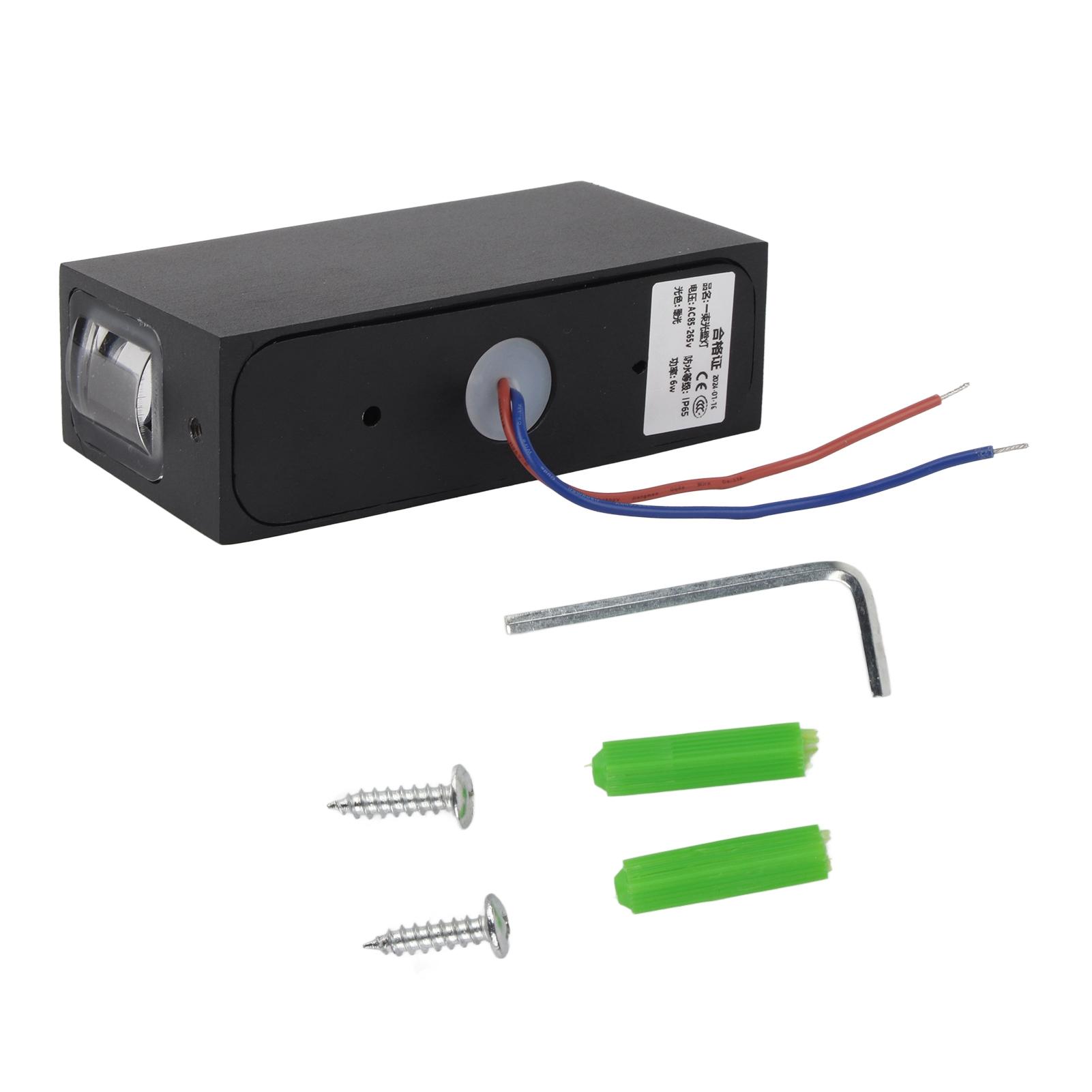 6W Doppelkopf-Wandleuchte Aluminiumgehäuse für Hotel KTV Korridor Gang Hintergrunddekoration Warm von Joom DACH