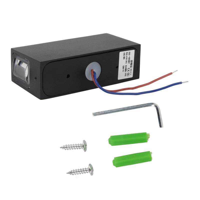 6W Doppelkopf-Wandleuchte Aluminiumgehäuse für Hotel KTV Korridor Gang Hintergrunddekoration Warm von Joom DACH