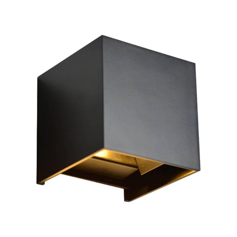 6W LED Quadratisches Auf- und Ablicht Modernes Wohnzimmer Schlafzimmer Wandleuchte Einstellbarer Leuchtwinkel von Joom DACH