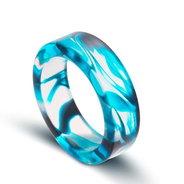 6mm Das Muster des Blutes Lila Blau Ring Romantischer Vampir Harz Ries Party Ring Schmuck Für Männer Frauen 6 blau von Joom DACH