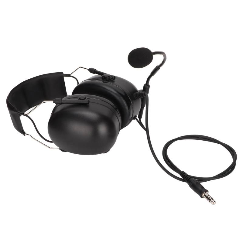 7,1 mm Funkkopfhörer Gehörschutz Geräuschunterdrückung Robuster Kopfhörer mit U94 PTT für Yaesu von Joom DACH