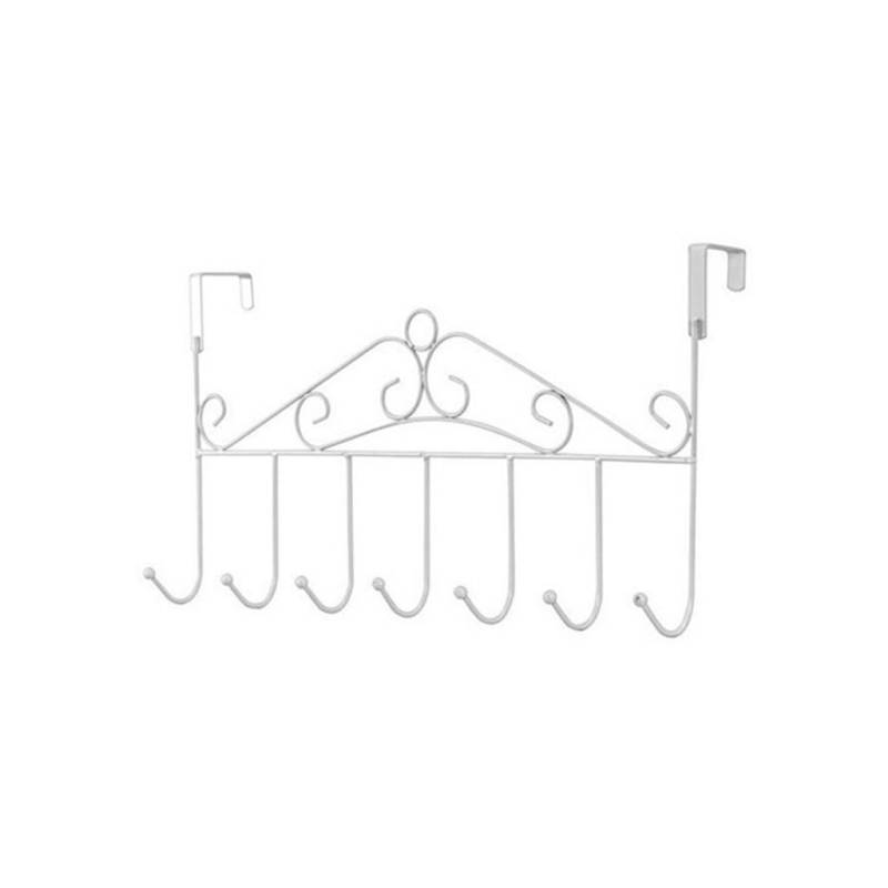 7 Haken über der Tür Badezimmer Kleiderbügel Mantel Kleidung Hut Tasche Handtuch hängen Rack Halter weiß von Joom DACH