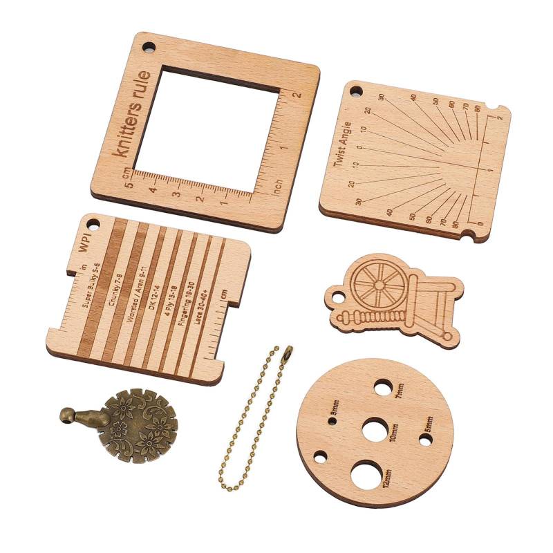 7 Stück Holz Stricknadelmaß Lineale Garnmessen Häkelnadel Garnwickelbrett Zubehör 7 Stück Holz Stricknadelmaß Lineale Garnmessen Häkelnadel Garnwickelbrett Zubehör von Joom DACH