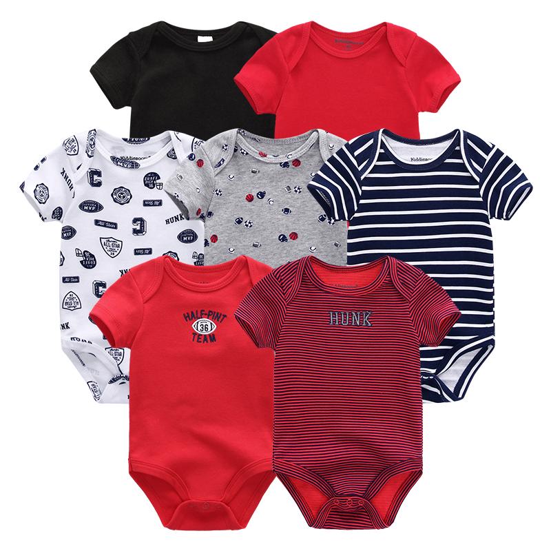 7 Teile/sätze Baby Kleidung Mode Kurzarm Baumwolle Neugeborenes Baby Mädchen Kleidung Cartoon Infantil Strampler Overalls roupas de bebe 3M von Joom DACH