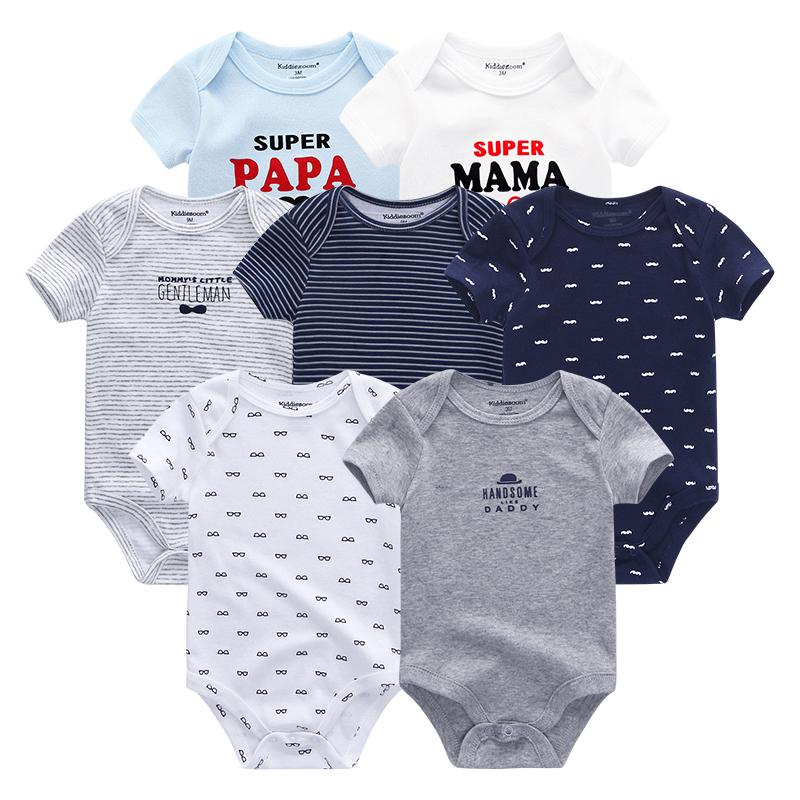 7 Teile/sätze Baby Kleidung Mode Kurzarm Baumwolle Neugeborenes Baby Mädchen Kleidung Cartoon Infantil Strampler Overalls roupas de bebe 6M von Joom DACH