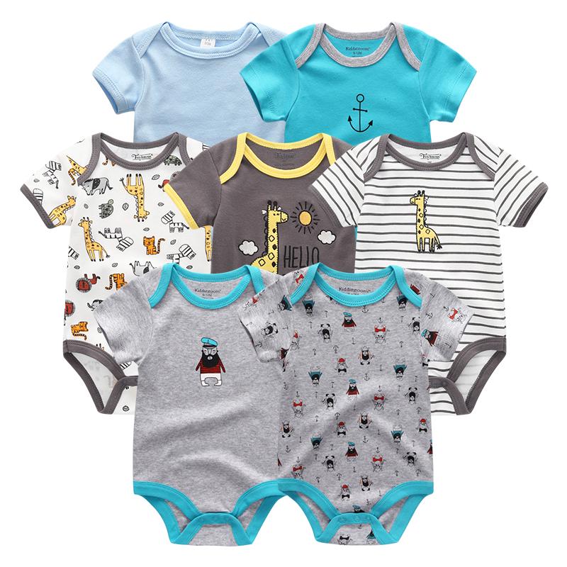 7 Teile/sätze Baby Kleidung Mode Kurzarm Baumwolle Neugeborenes Baby Mädchen Kleidung Cartoon Infantil Strampler Overalls roupas de bebe 9M von Joom DACH