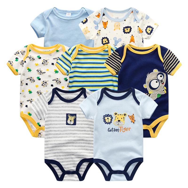 7 Teile/sätze Baby Kleidung Mode Kurzarm Baumwolle Neugeborenes Baby Mädchen Kleidung Cartoon Infantil Strampler Overalls roupas de bebe 9M von Joom DACH