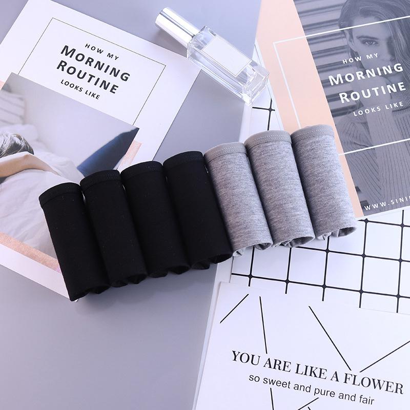 7 Teile/satz Frauen Baumwolle Höschen Einfarbig Unterwäsche Mid Aufstieg Panty Comfor Mädchen Briefs Atmungsaktive Unterhose Weibliche Dessous XXL XXL von Joom DACH