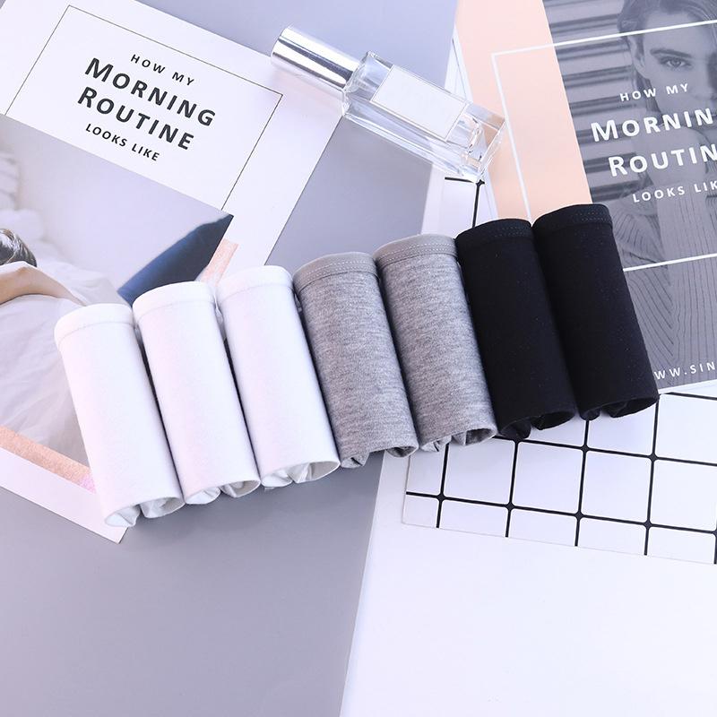 7 Teile/satz Frauen Baumwolle Höschen Einfarbig Unterwäsche Mid Aufstieg Panty Comfor Mädchen Briefs Atmungsaktive Unterhose Weibliche Dessous XXL XXL von Joom DACH