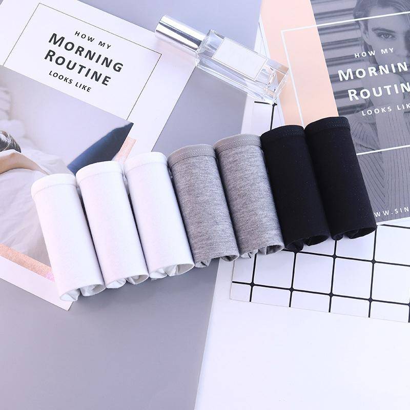 7 Teile/satz Frauen Baumwolle Höschen Einfarbig Unterwäsche Mid Aufstieg Panty Comfor Mädchen Briefs Atmungsaktive Unterhose Weibliche Dessous XXL XXL von Joom DACH