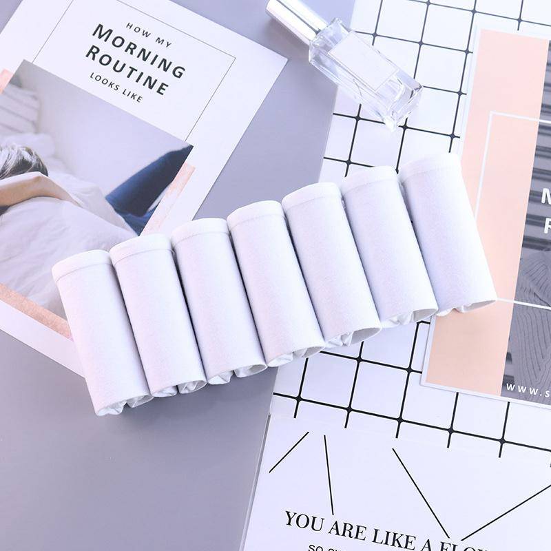 7 Teile/satz Frauen Baumwolle Höschen Einfarbig Unterwäsche Mid Aufstieg Panty Comfor Mädchen Briefs Atmungsaktive Unterhose Weibliche Dessous XXL XXL von Joom DACH