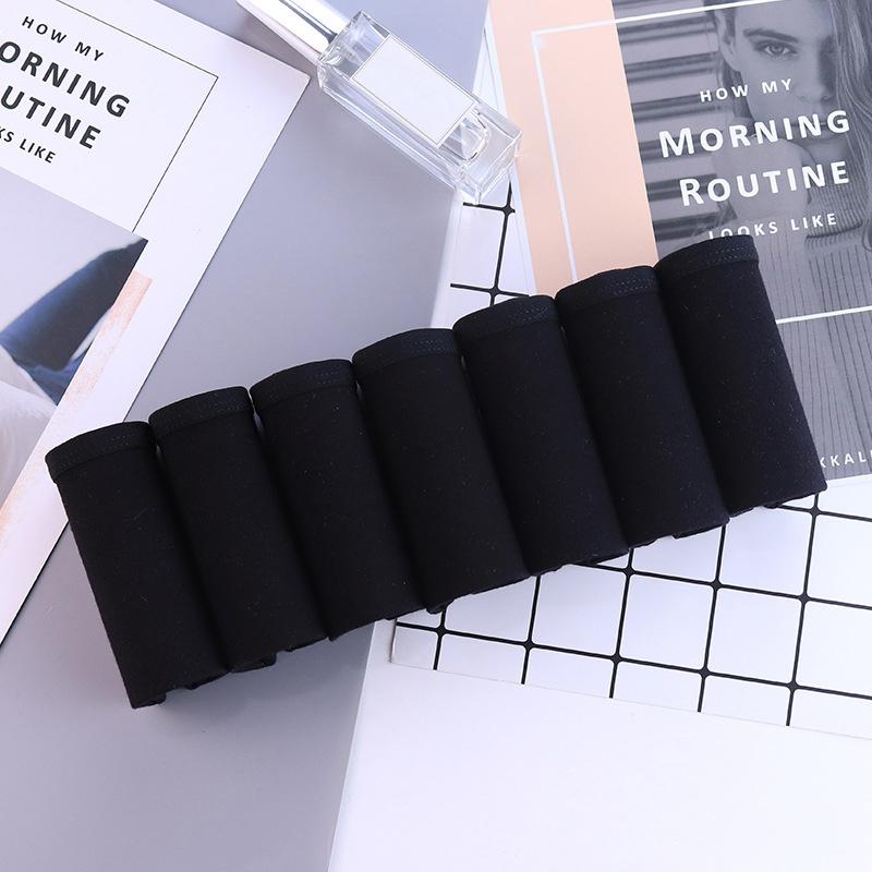 7 Teile/satz Frauen Baumwolle Höschen Einfarbig Unterwäsche Mid Aufstieg Panty Comfor Mädchen Briefs Atmungsaktive Unterhose Weibliche Dessous XXL XXL von Joom DACH