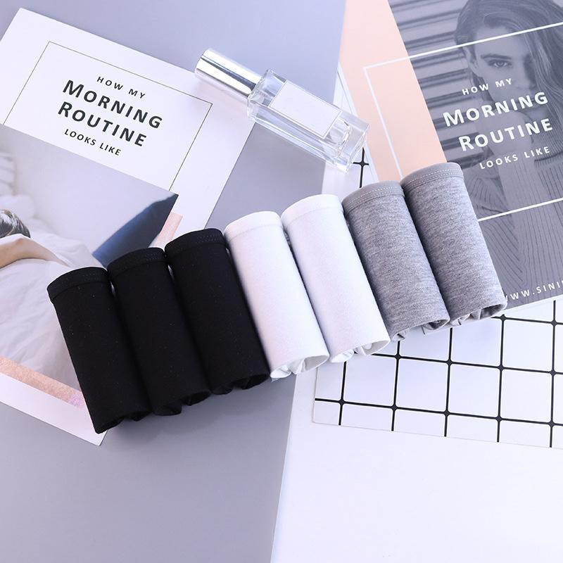 7 Teile/satz Frauen Baumwolle Höschen Einfarbig Unterwäsche Mid Aufstieg Panty Comfor Mädchen Briefs Atmungsaktive Unterhose Weibliche Dessous XXL XXL von Joom DACH