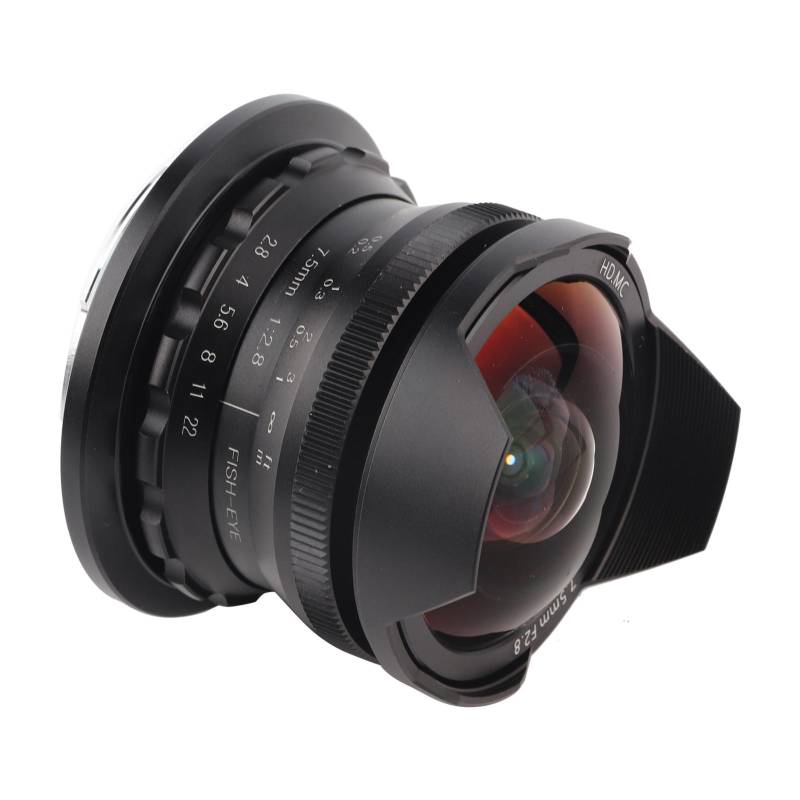 7.5MM F2.8 Fisheye Spiegellose Kameraobjektiv Upgrade Optimieren Bildgebung Z-Mount für Nikon Z6 Z7 Z50Schwarz schwarz von Joom DACH