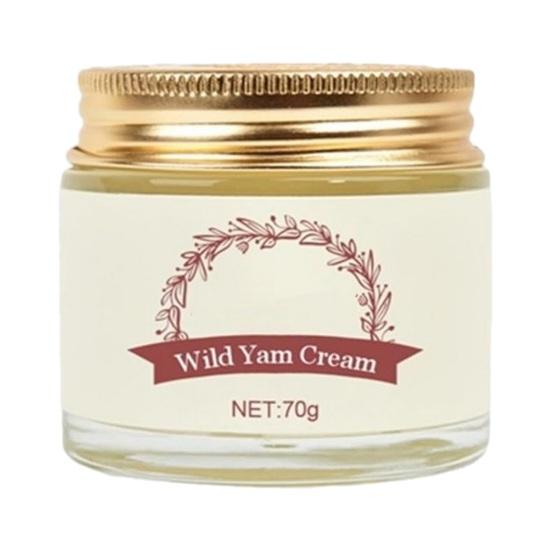 70 g Bio-Wild-Yam-Creme, nährende, erholsame Schlaf, straffende Haut, Anti-Aging, verbessert den Ton, Gesichtscreme für Frauen 70g von Joom DACH
