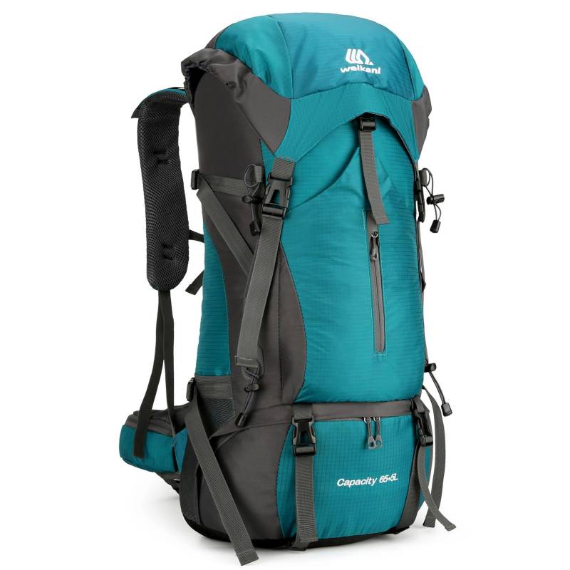 70L Wanderrucksack Wasserabweisender Kletter-Camping-Rucksack Reise-Tagesrucksack mit Regenschutz see-blaue von Joom DACH