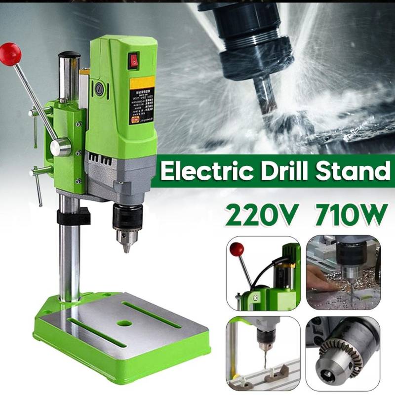 710 W BG-5156E Tischbohrmaschine Ständer Mini elektrische Tischbohrmaschine Bohrständer Stahlfutter 1–13 mm für Holzbearbeitung DIY von Joom DACH