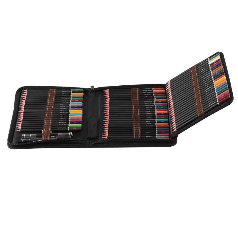 72 Farben Ölgemälde Zeichenstift Stick Set Ölbasierter Weichkern mit Aufbewahrungstasche Künstlerbedarf bunt von Joom DACH