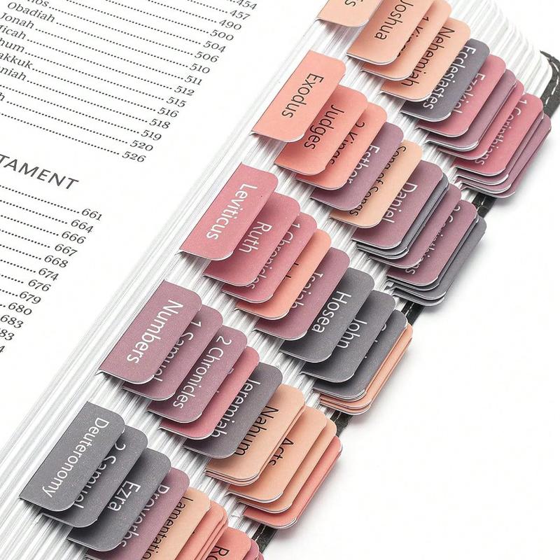 75 Stück Bibelregisterkarten, Bibelindex-Registerkarten-Aufkleber für katholische/christliche Bibel, Haftnotizen Schulanfang one-size von Joom DACH