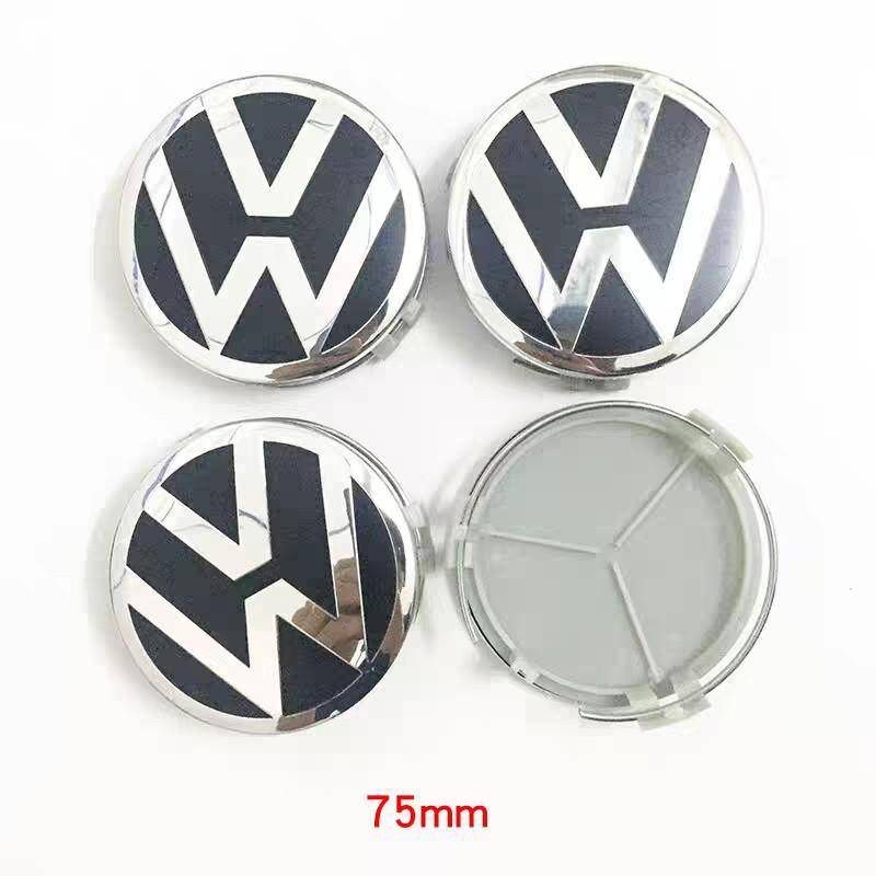 75mm 4 Stück 3D neu für Volkswagen Autoemblem Radnabe Mittelkappe Plakette Abdeckungen Aufkleber Abziehbild Styling Zubehör von Joom DACH