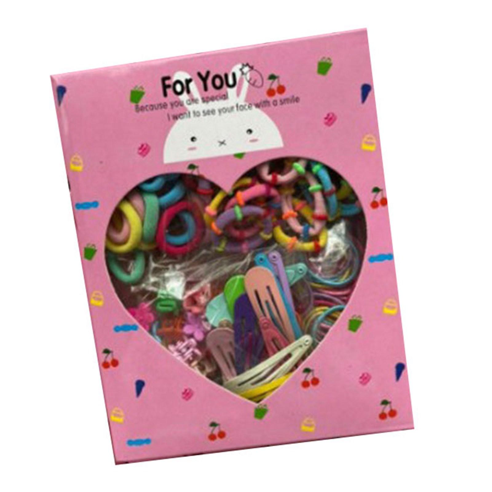 780 Stück Mädchen Haarspange Haargummi Set Mehrfarbig Niedlich Sicher Modische Form Pferdeschwanzhalter Haar von Joom DACH