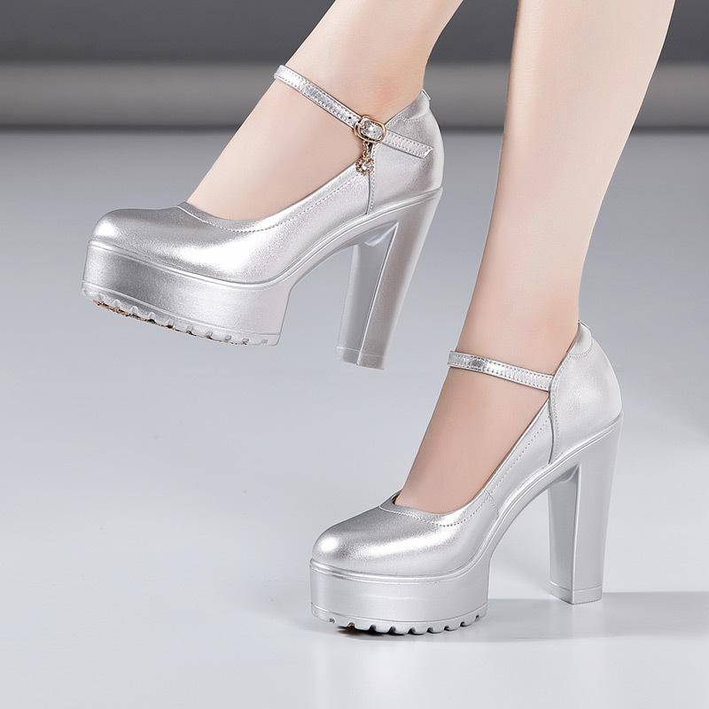 7CM 9CM 12CM Damen High Heels mit Plateau Mary Jane Schuhe Damen Pumps Büro Arbeitsschuhe Damen Hochzeitsschuhe 32-43 41 von Joom DACH