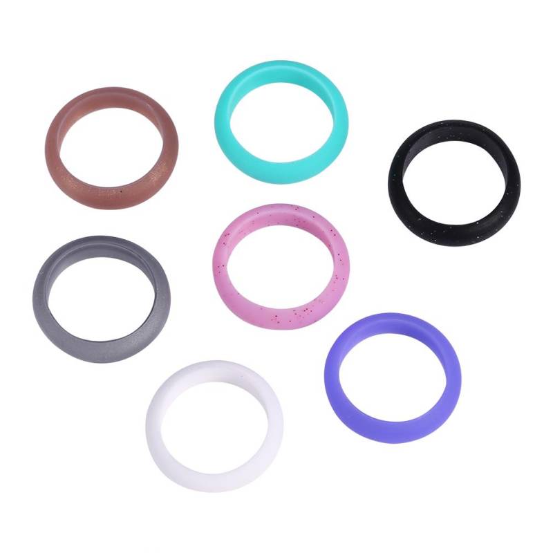 7Pcs Farben Frauen Silikon Hochzeit Ring Set Outdoor Workout Flexible Band #9 7Pcs Farben Frauen Silikon Hochzeit Ring Set Outdoor Workout Flexible Band #9 von Joom DACH