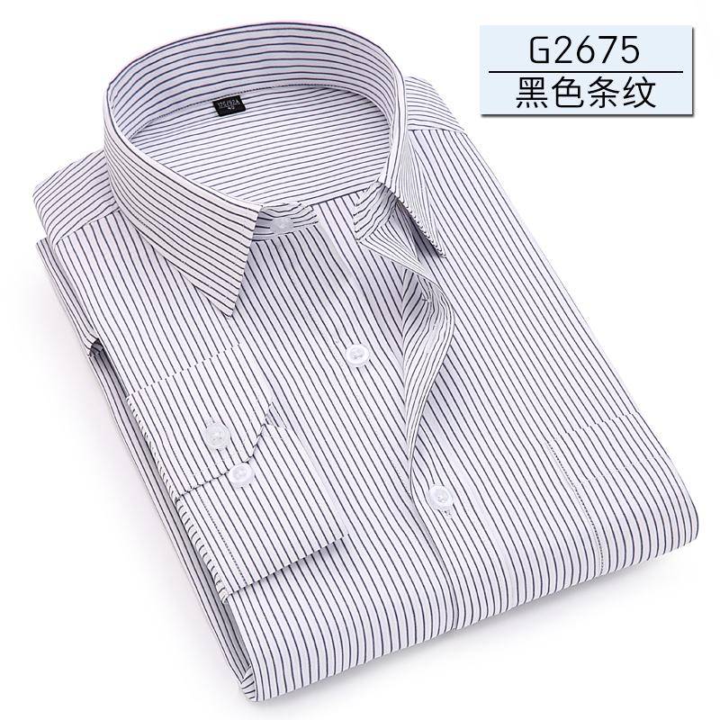 7XL Übergröße Herren Top Qualität Kleiderhemden Langarm Slim Fit Uni Gestreift Business Formal Weißes Hemd Männliche Gesellschaftskleidung 4XL von Joom DACH