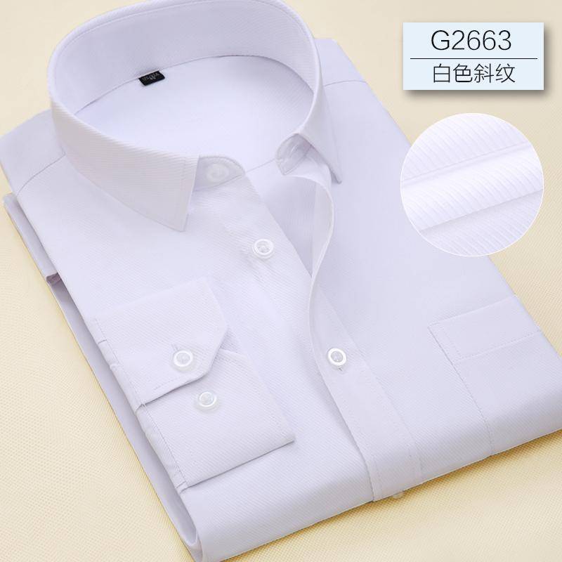 7XL Übergröße Herren Top Qualität Kleiderhemden Langarm Slim Fit Uni Gestreift Business Formal Weißes Hemd Männliche Gesellschaftskleidung 7XL von Joom DACH