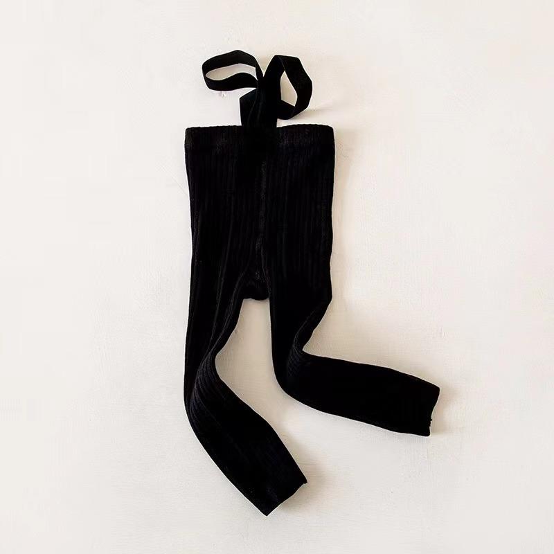 8 Farben Kleinkind Kinder Strumpfhose mit Hosenträgern Herbst Baby Mädchen Jungen Strumpfhose Schlichter Stil Hohe Taille Bandage Überkreuzte Leggings M schwarz von Joom DACH